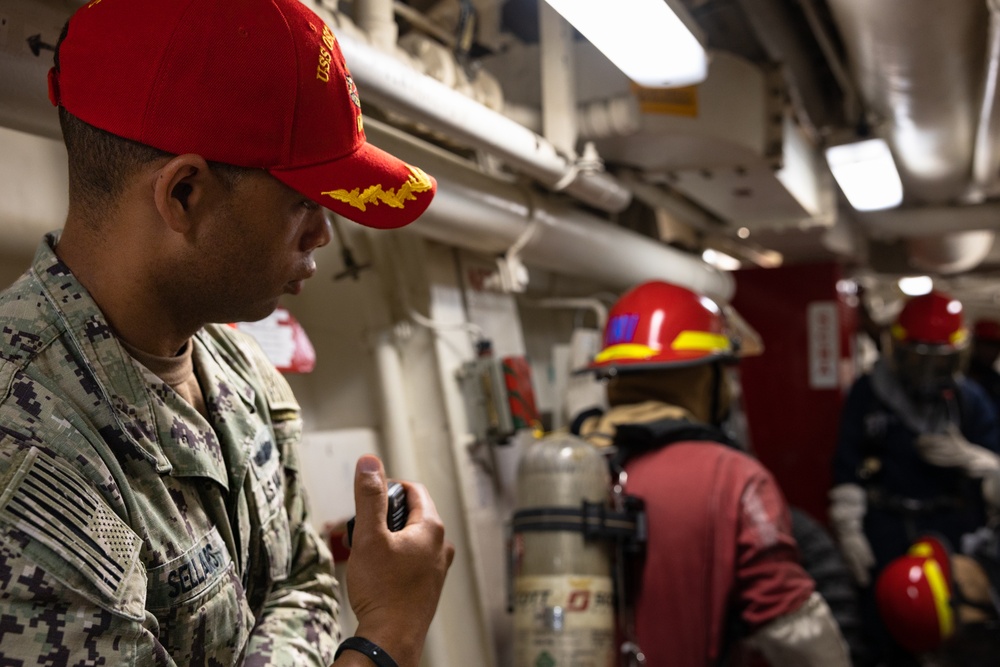 Destroyer Squadron (DESRON) 60 Conducts Mobility Damage Control Warfare (MOB-D) Assessment Aboard USS Oscar Austin (DDG 79)