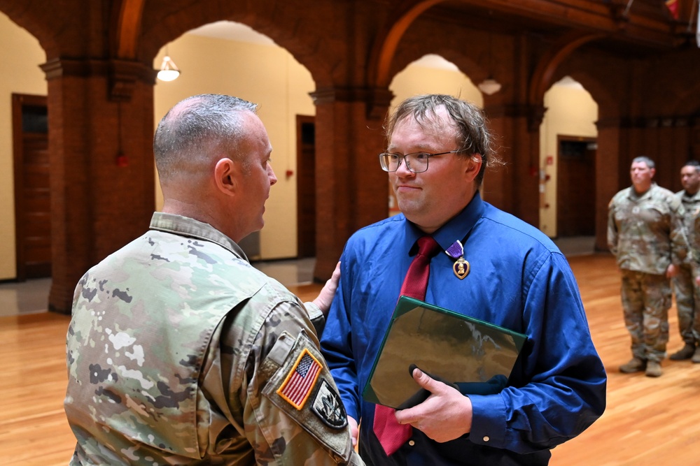Long Overdue Purple Heart Delivered with Help from NY National Guard