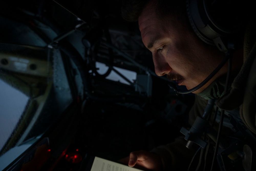 Stratotanker Fueling Up Strike Eagles