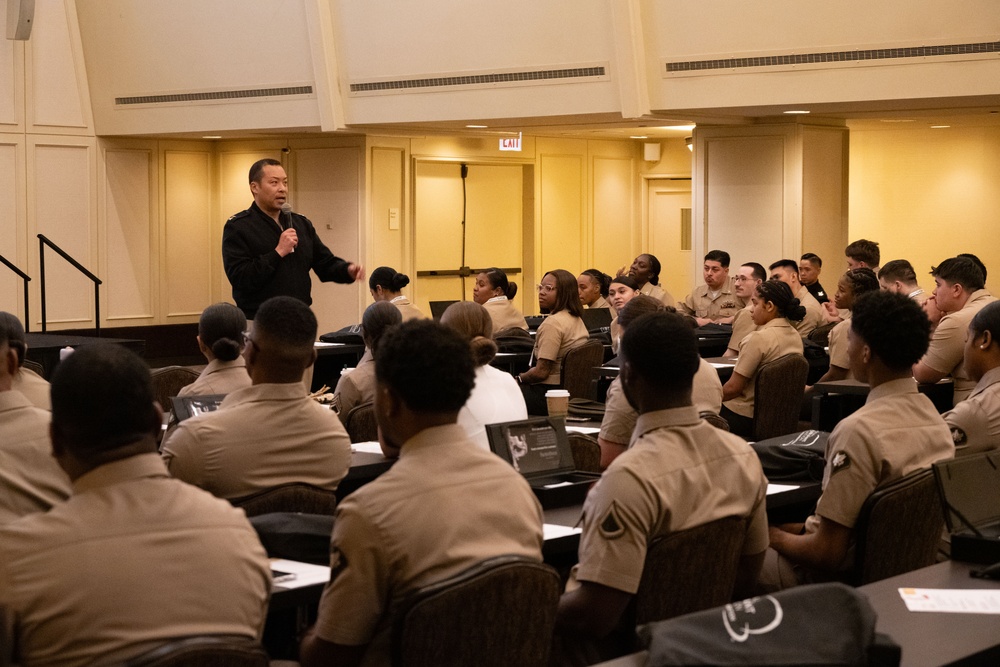 NAVSUP Commander speaks to Military Foodservice Awards winners