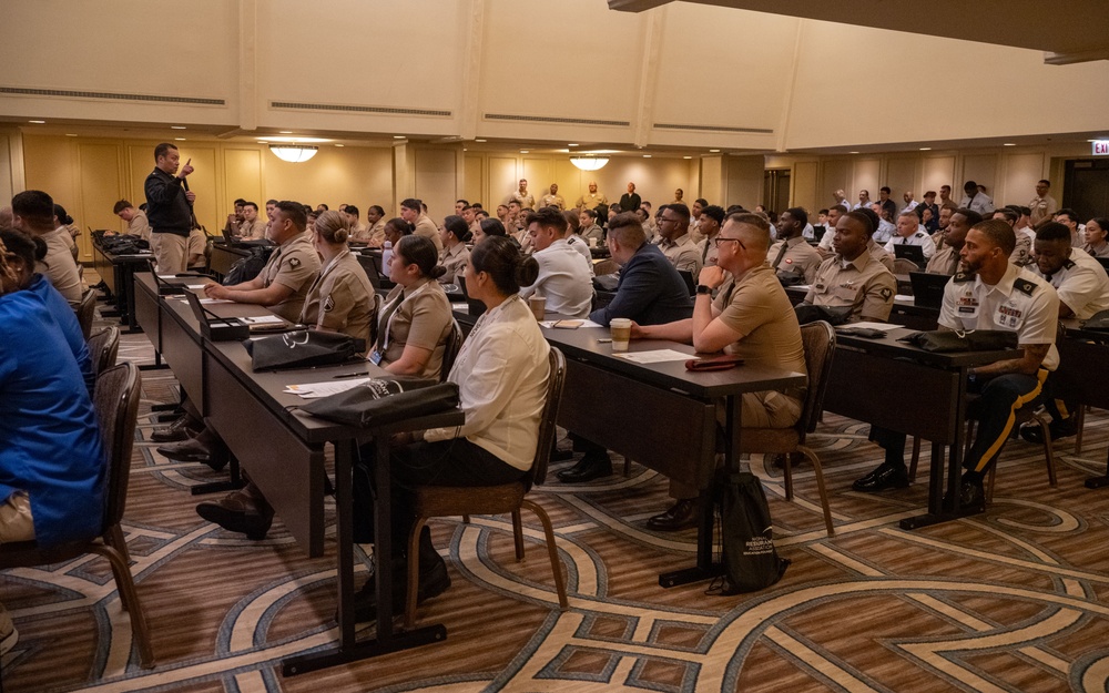 NAVSUP Commander speaks to Military Foodservice Awards winners