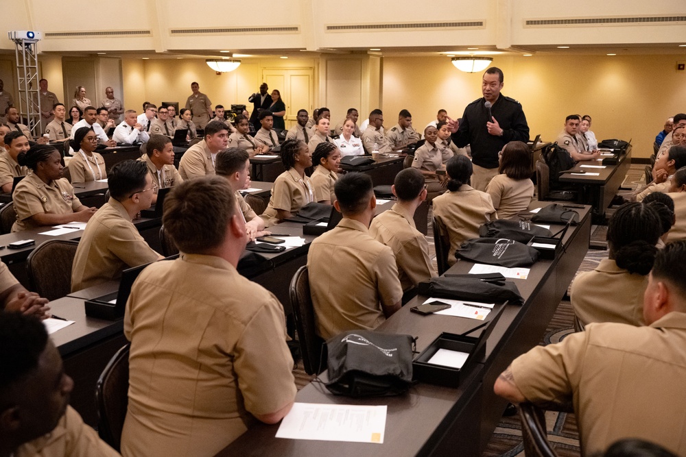 NAVSUP Commander speaks to Military Foodservice Awards winners