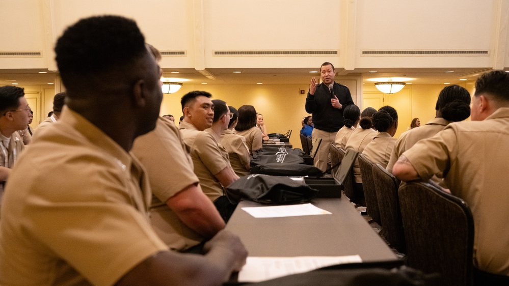 NAVSUP Commander speaks to Military Foodservice Awards winners