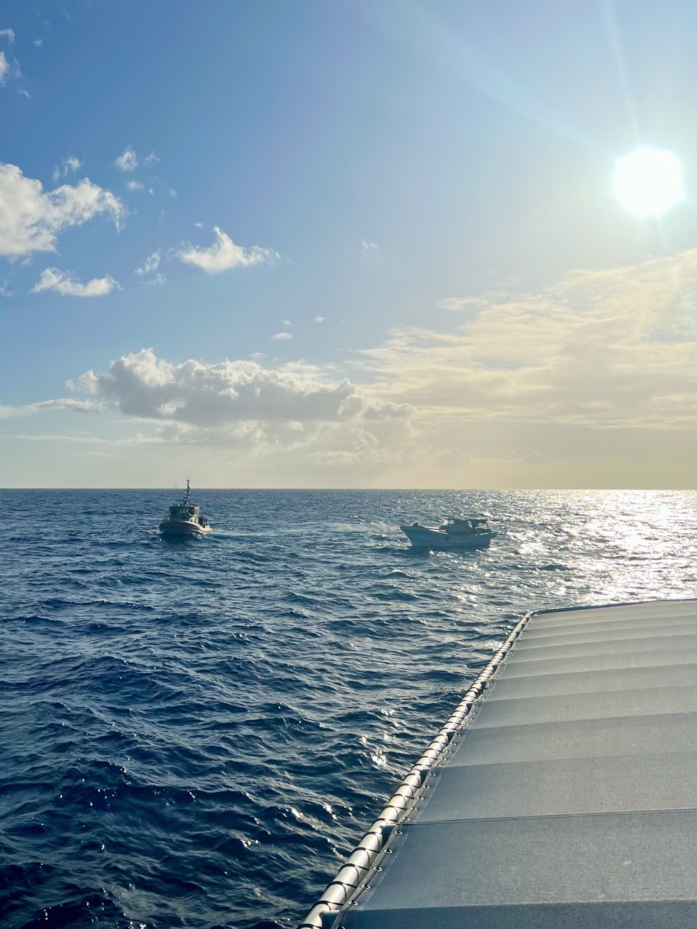 U.S. Coast Guard transfers tow of missing vessel Lucky Harvest