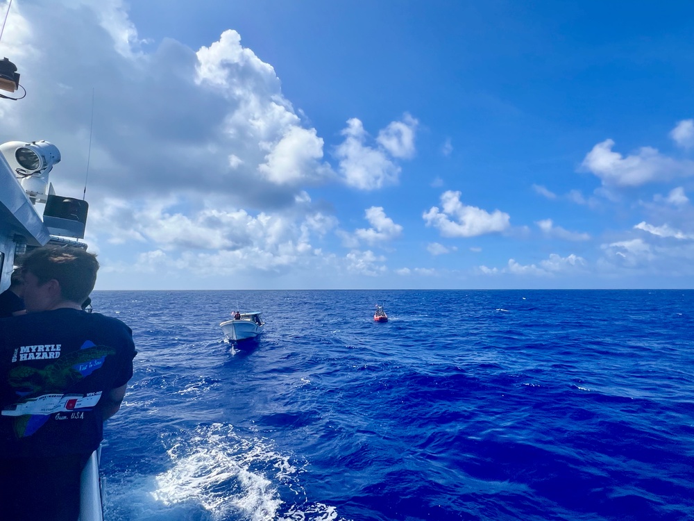 U.S. Coast Guard tows missing vessel Lucky Harvest