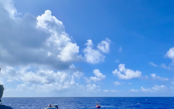 U.S. Coast Guard tows missing vessel Lucky Harvest