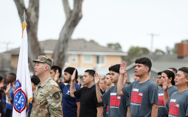 Mass Enlistment at Armed Forces Day Parade