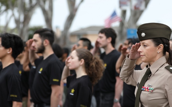 Mass Enlistment at Armed Forces Day Parade
