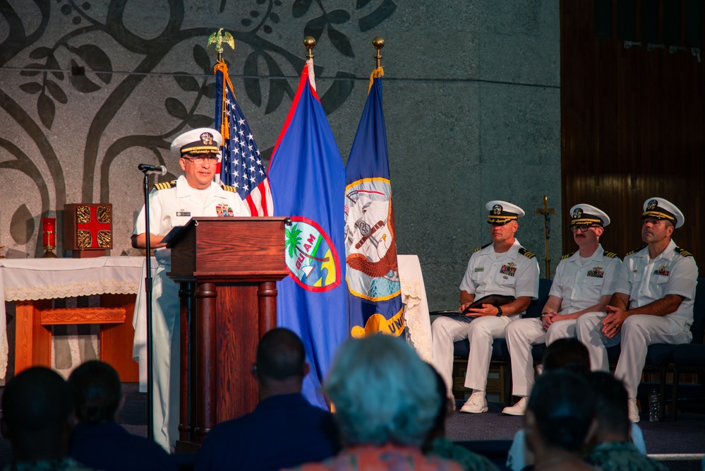 Military Sealift Command Ship Support Unit Guam Holds Change of Command Ceremony