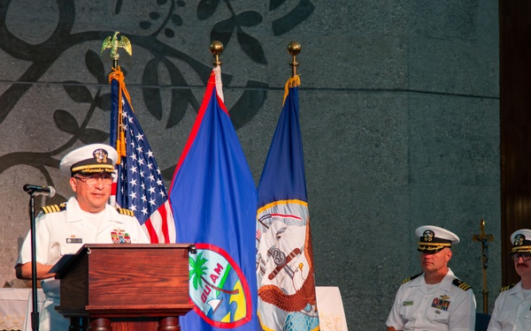 Military Sealift Command Ship Support Unit Guam Holds Change of Command Ceremony