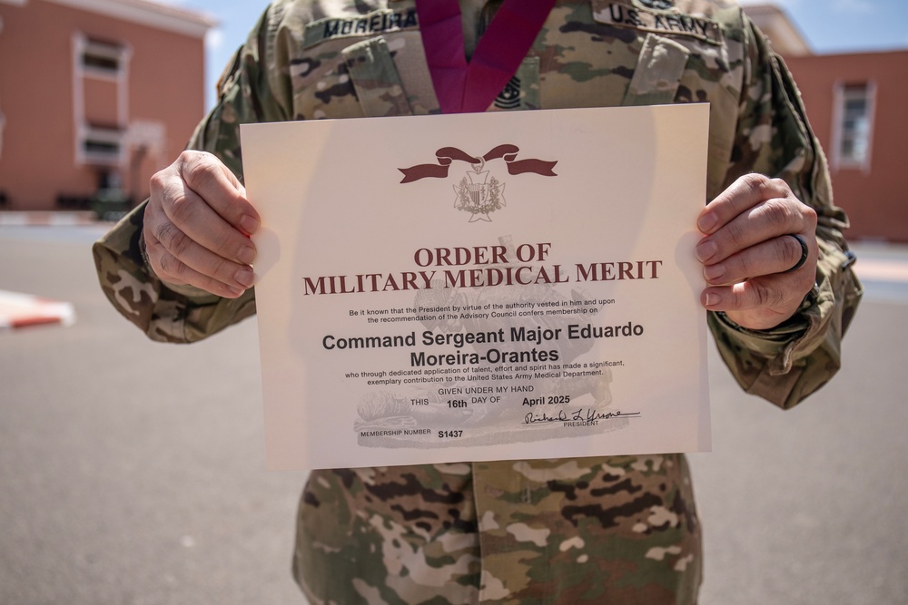 US medical soldier inducts into Order of Military Medical Merit at African Lion 2025