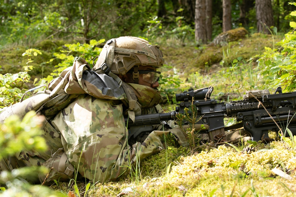 U.S. Army secures perimeter