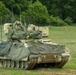 M2A3 Bradley staging for simulated assault