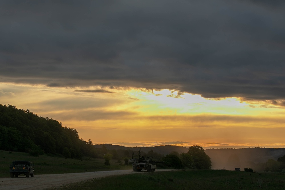 1-67th Armored Regiment moves to their first objective