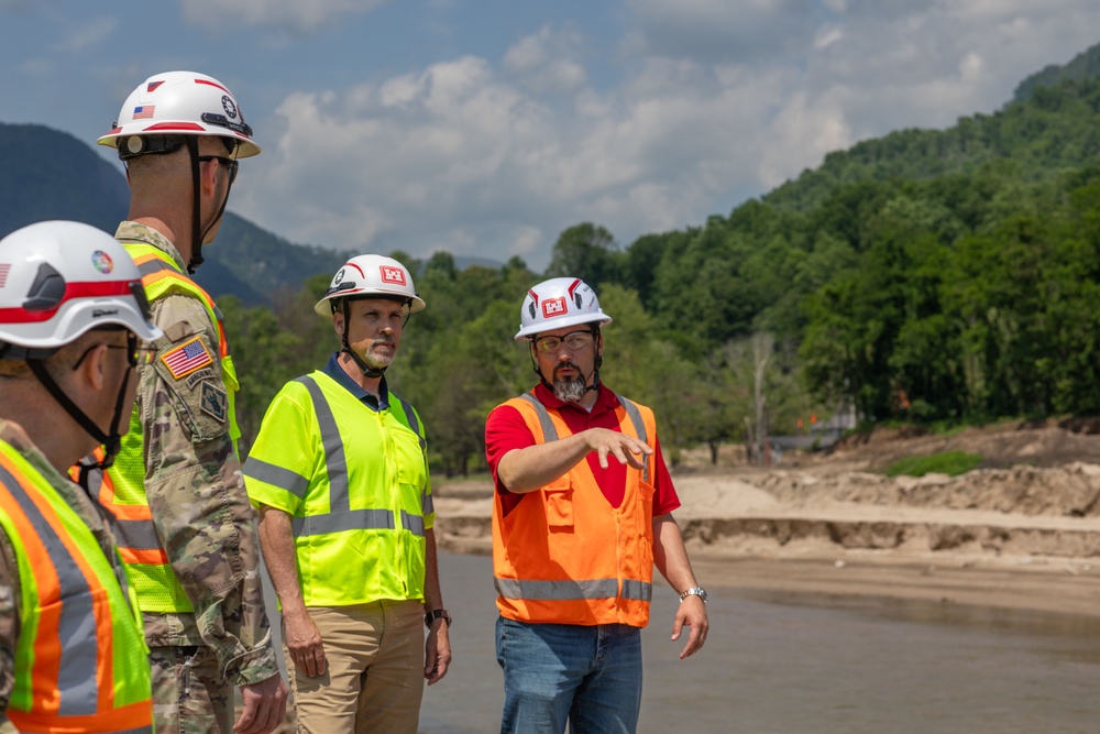 USACE Director of Contracting site visits to Hurricane Helene Recovery locations