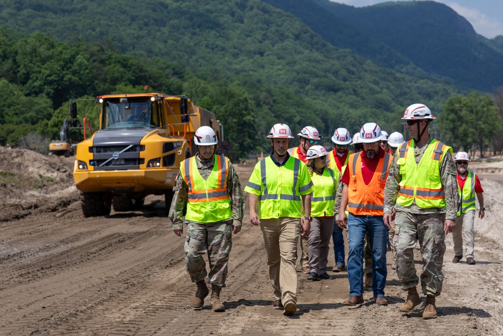 USACE Director of Contracting site visits to Hurricane Helene Recovery locations