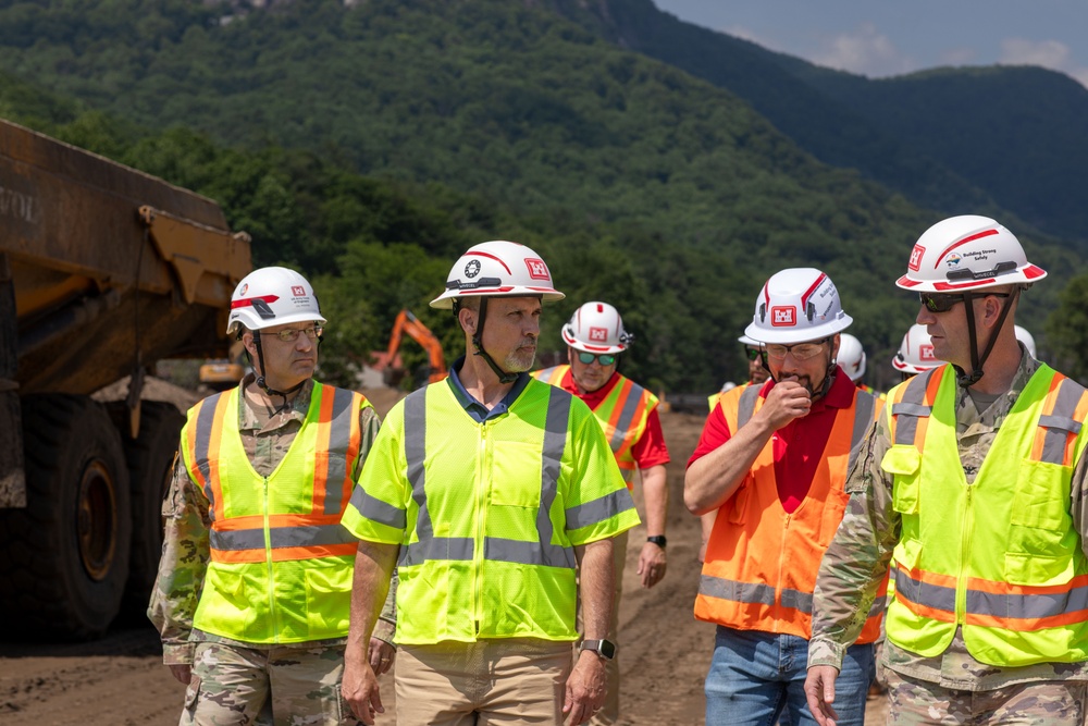 USACE Director of Contracting site visits to Hurricane Helene Recovery locations