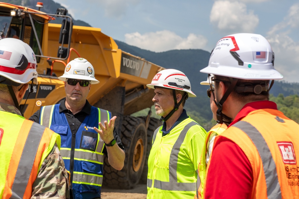 USACE Director of Contracting site visits to Hurricane Helene Recovery locations