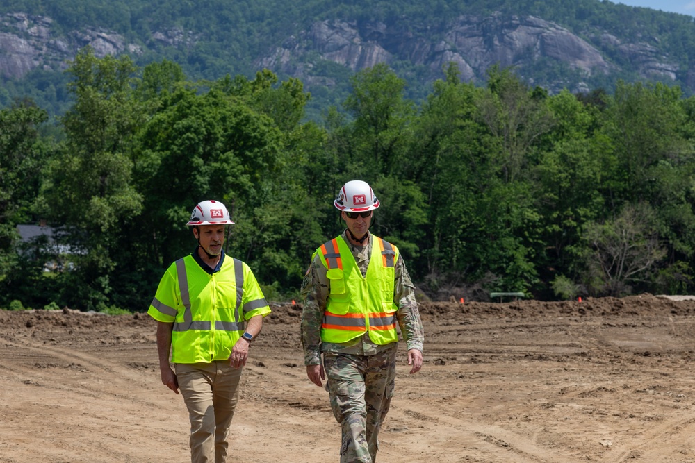 USACE Director of Contracting site visits to Hurricane Helene Recovery locations
