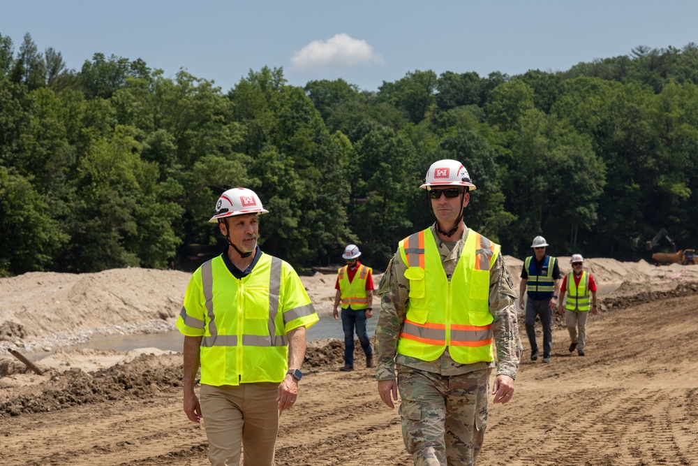 USACE Director of Contracting site visits to Hurricane Helene Recovery locations