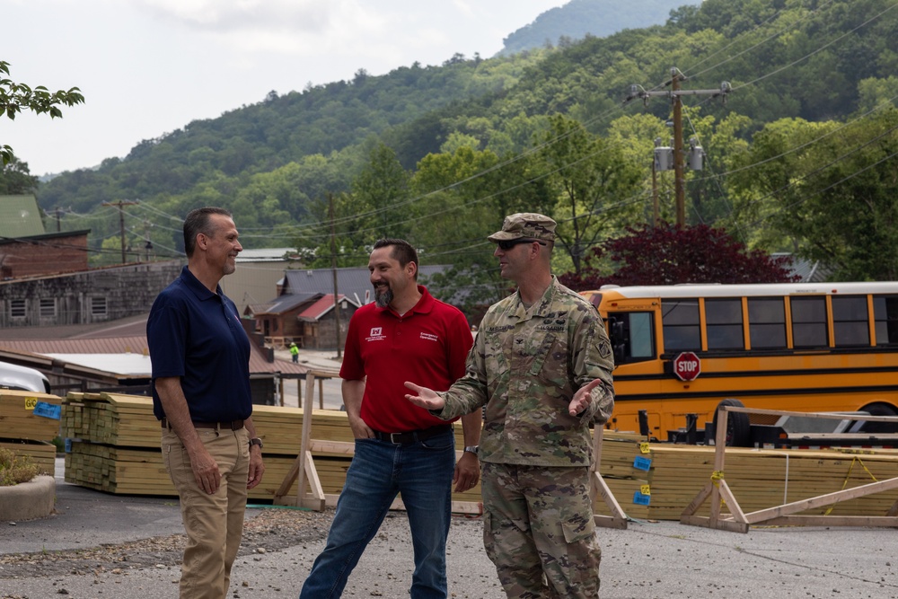 USACE Director of Contracting site visits to Hurricane Helene Recovery locations