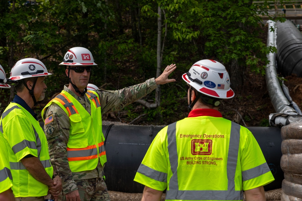 USACE Director of Contracting site visits to Hurricane Helene Recovery locations