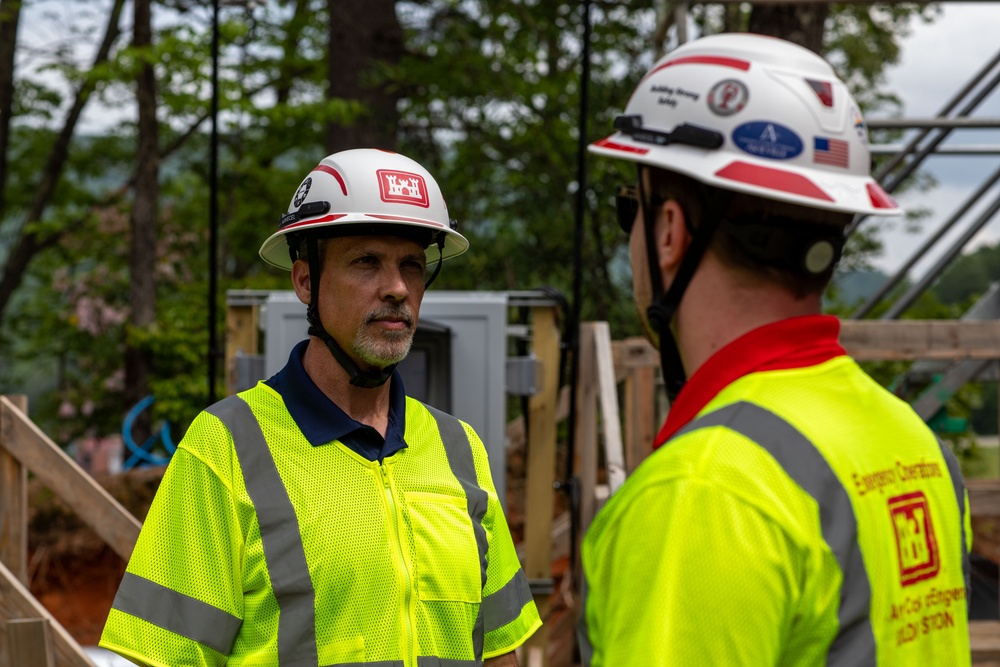 USACE Director of Contracting site visits to Hurricane Helene Recovery locations