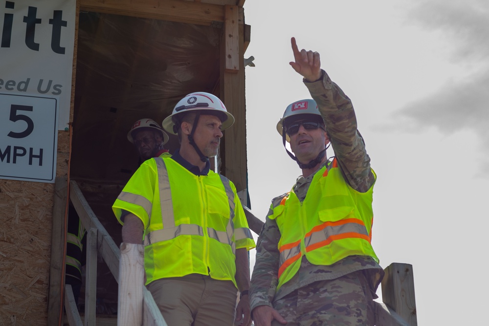 USACE Director of Contracting site visits to Hurricane Helene Recovery locations