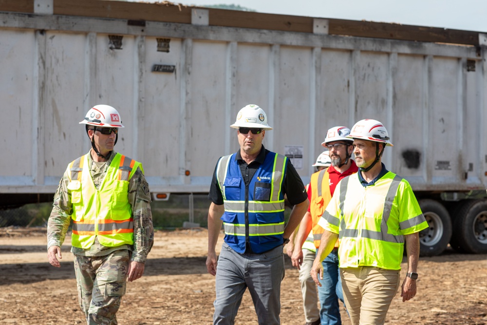 USACE Director of Contracting site visits to Hurricane Helene Recovery locations