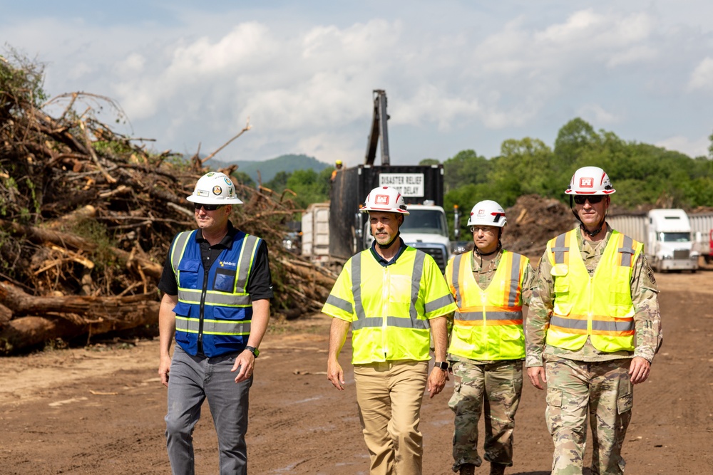 USACE Director of Contracting site visits to Hurricane Helene Recovery locations