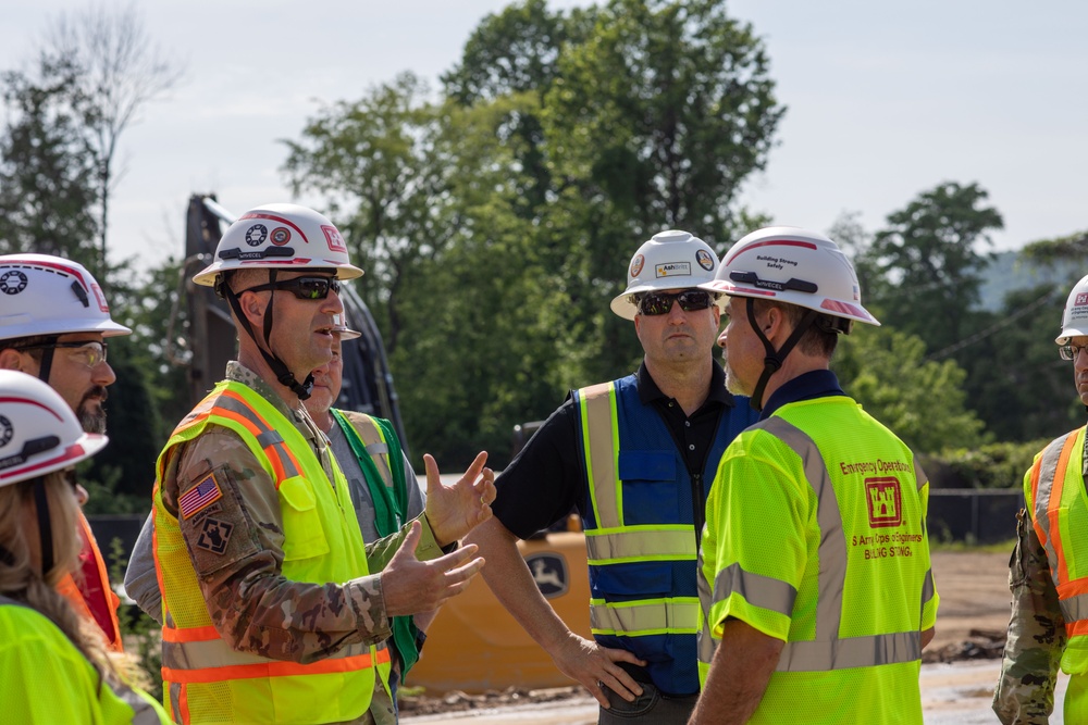 USACE Director of Contracting site visits to Hurricane Helene Recovery locations