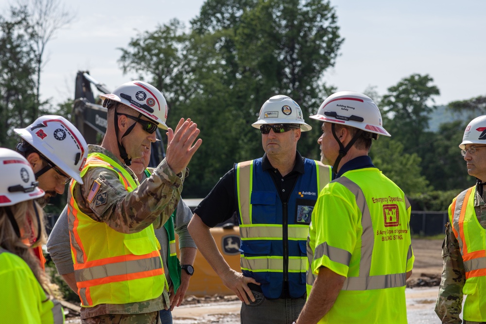 USACE Director of Contracting site visits to Hurricane Helene Recovery locations