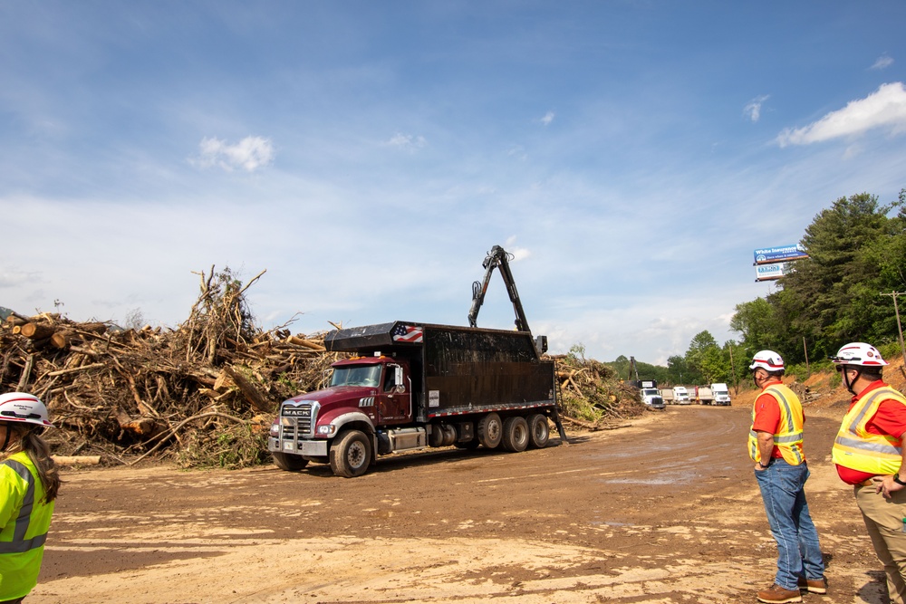 USACE Director of Contracting site visits to Hurricane Helene Recovery locations
