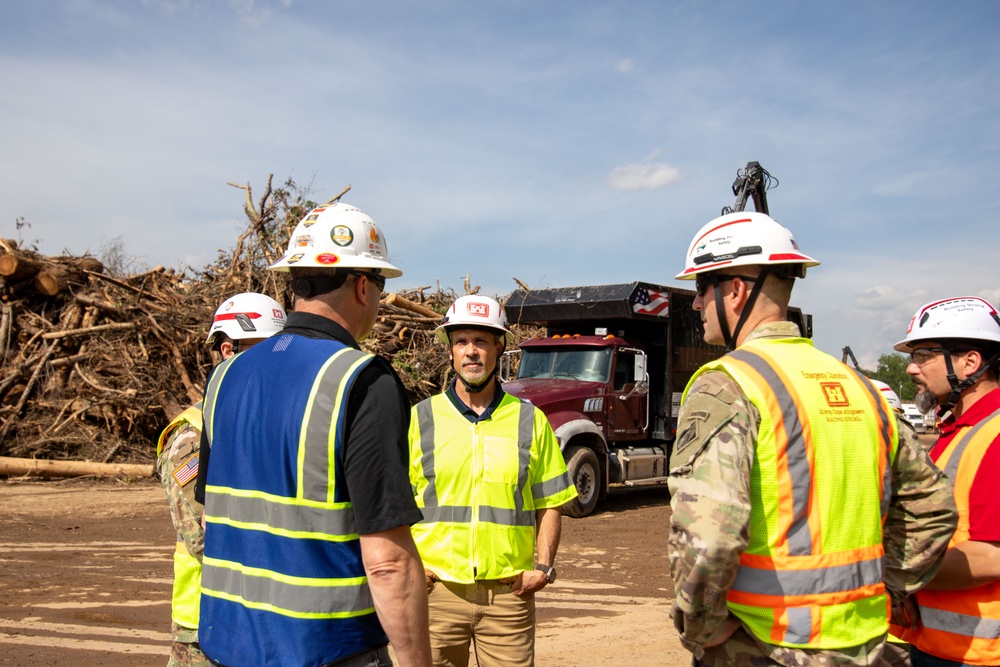 USACE Director of Contracting site visits to Hurricane Helene Recovery locations