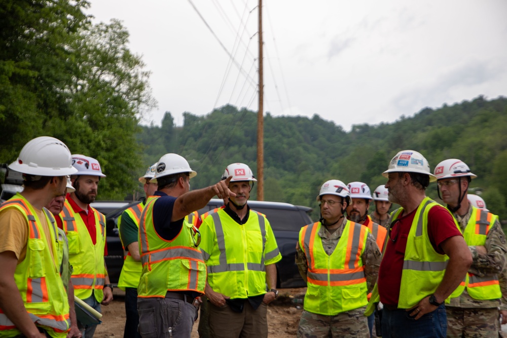 USACE Director of Contracting site visits to Hurricane Helene Recovery locations