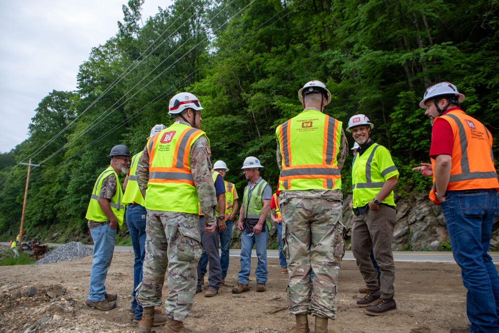 USACE Director of Contracting site visits to Hurricane Helene Recovery locations
