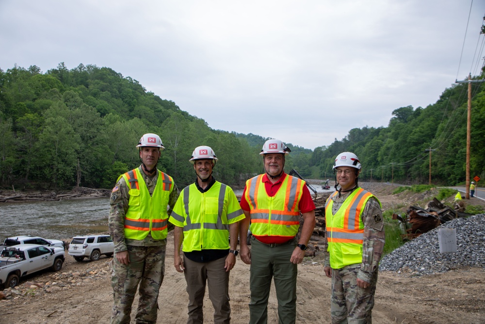 USACE Director of Contracting site visits to Hurricane Helene Recovery locations