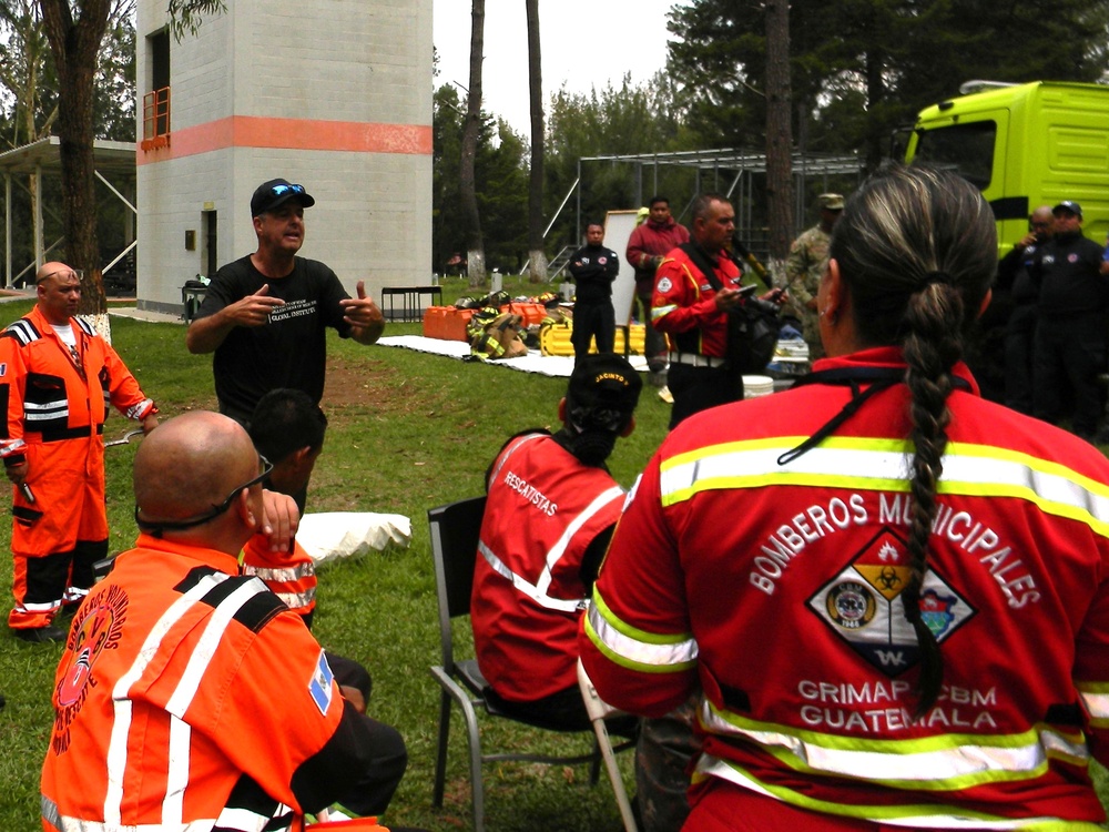 Guatemala’s national fire and rescue service learn about hazardous-materials