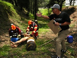Guatemala’s national fire and rescue service, learn about hazardous-materials