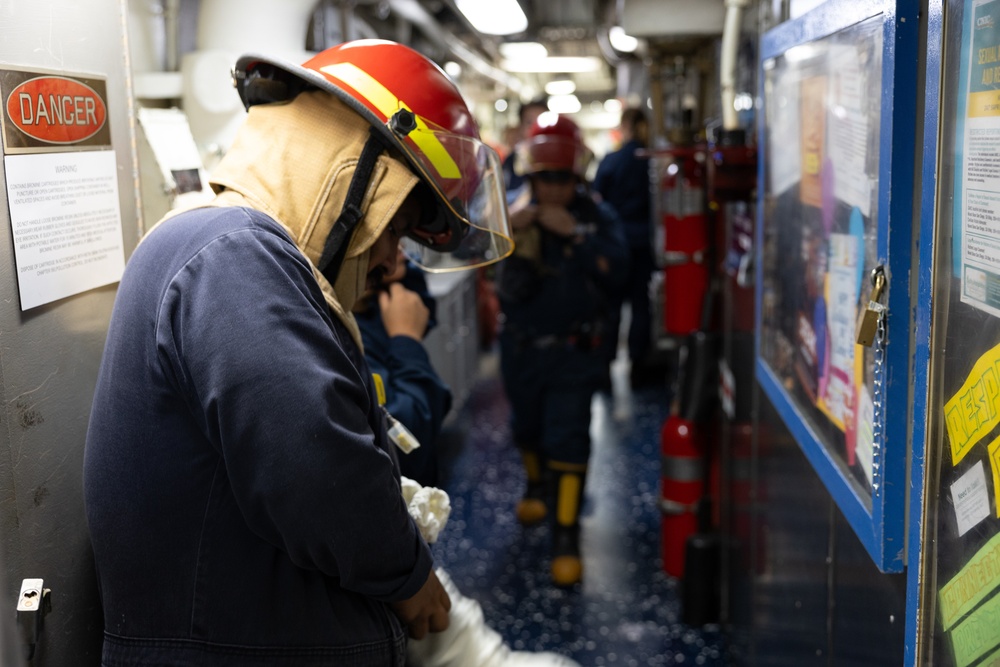 Curtis Wilbur Conduct In-Port Emergency Team Drill