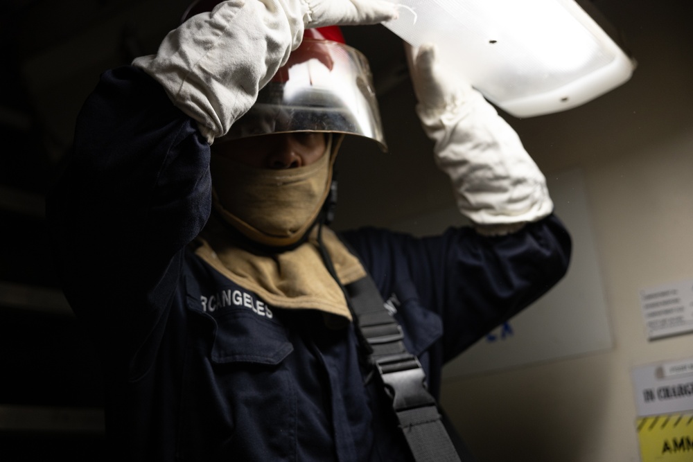 Curtis Wilbur Conduct In-Port Emergency Team Drill