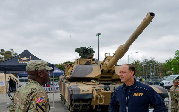 Rear Adm. Robert Nowakowski at Torrance Armed Forces Day