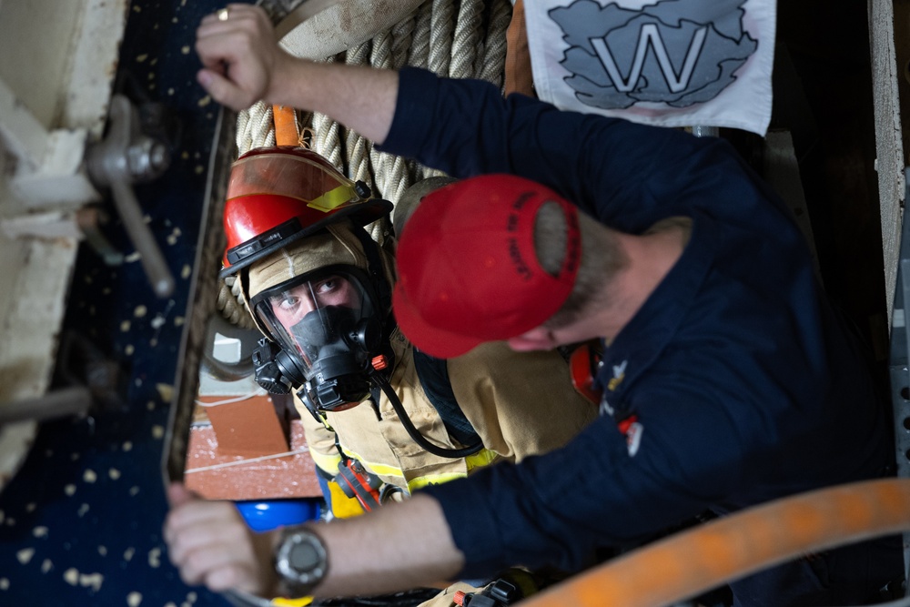 Curtis Wilbur Conduct Flying Squad Drill