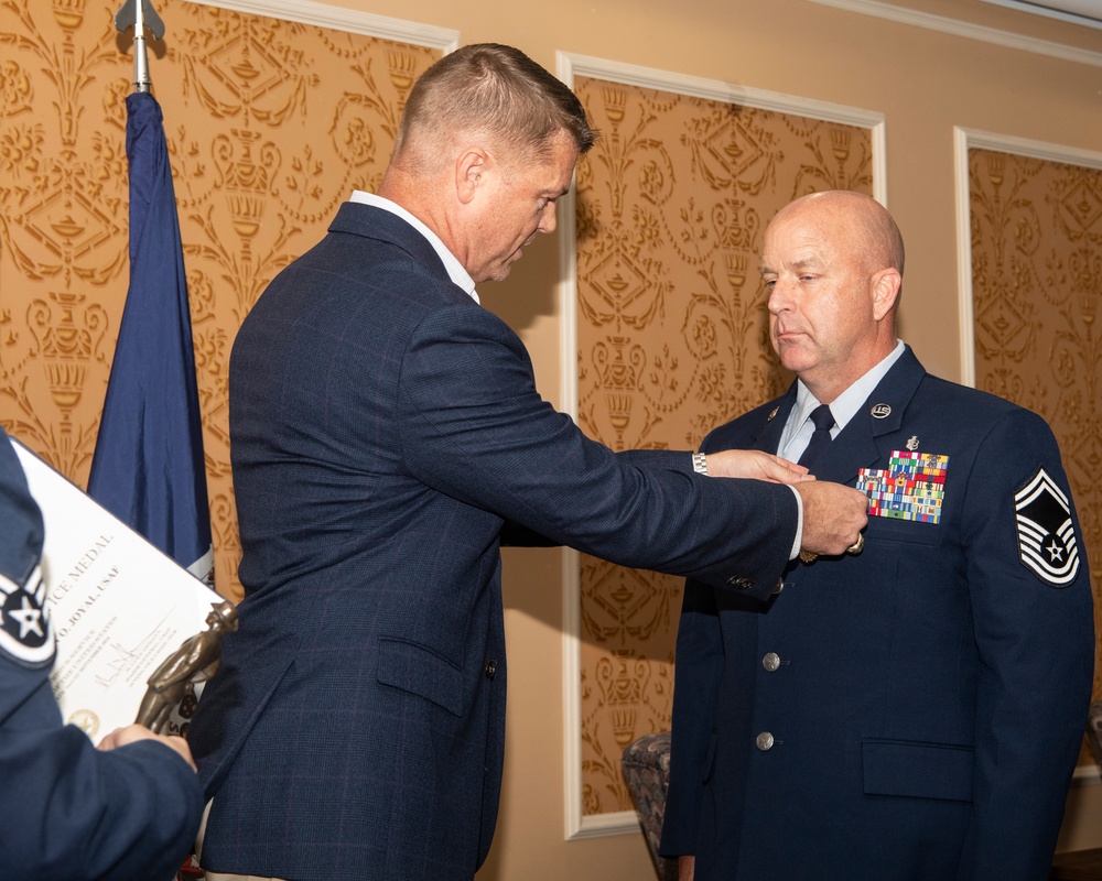SMSgt Leon O. Joyal promotes to Chief Master Sergeant