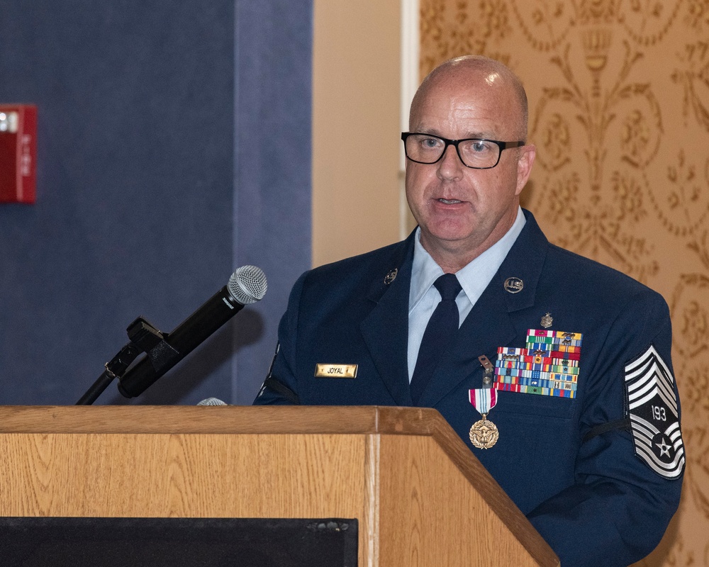 SMSgt Leon O. Joyal promotes to Chief Master Sergeant