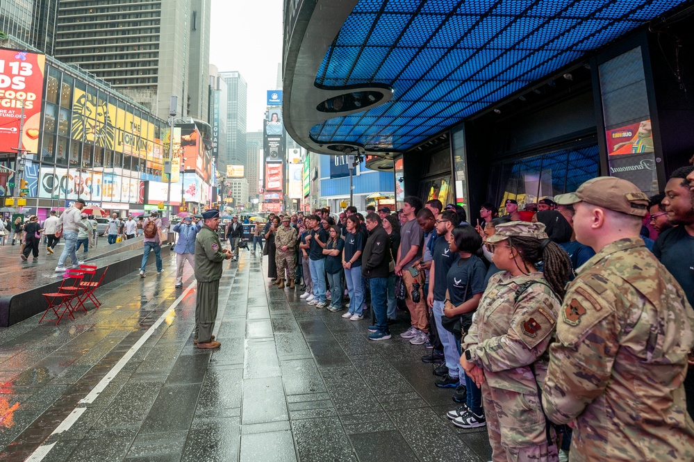 AFRS Commander performs NYC DEP swear-in