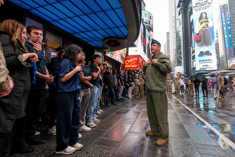 AFRS Commander performs NYC DEP swear-in