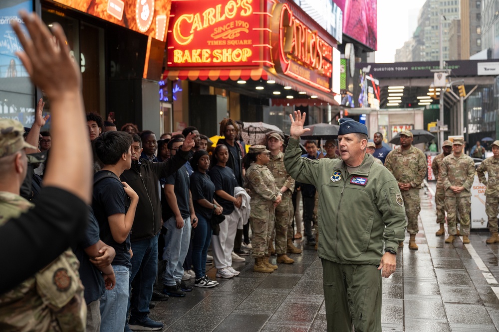 AFRS Commander performs NYC DEP swear-in