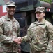 Soldier receives Challenge Coin