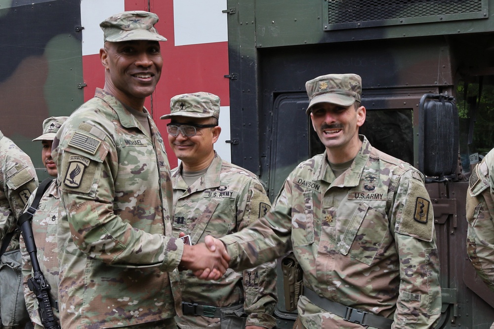 Soldier receives Challenge Coin